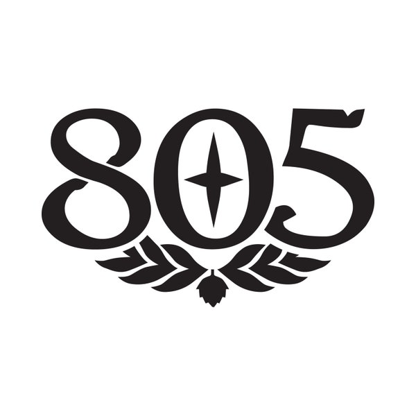 Firestone Walker "805 Logo" Vinyl Die-Cut Decal | MADE IN USA | Window/Bumper Sticker | Brewing Company Craft Beer Microbrew San Luis Obispo