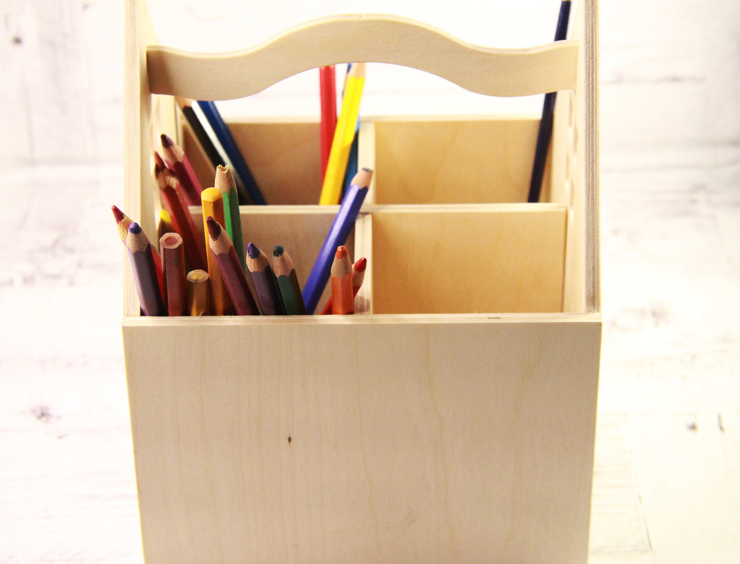 Desk organizer for kids Organizer for pencils Pencil house Etsy
