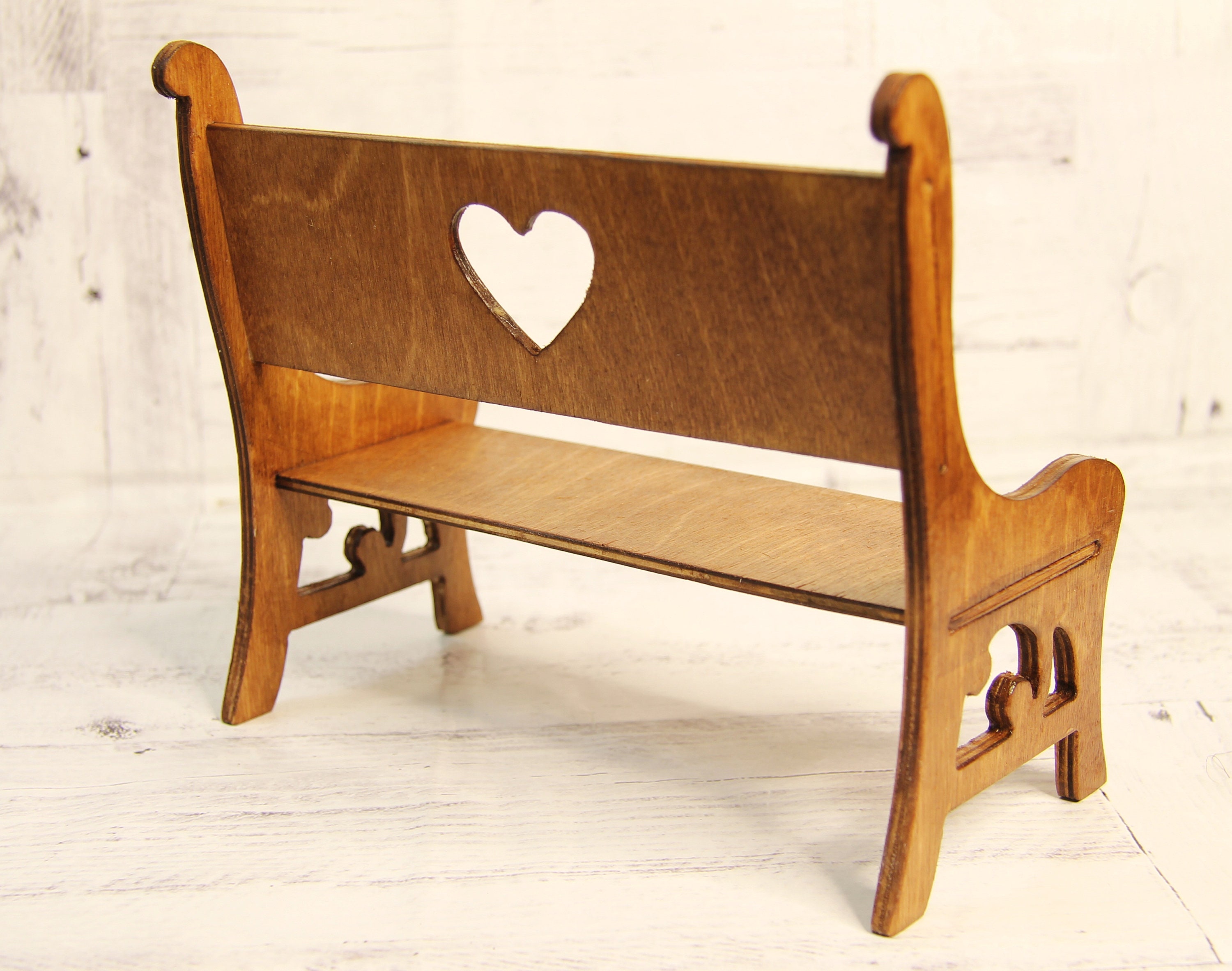 Wooden doll bench Miniature Doll bench Garden bench Etsy