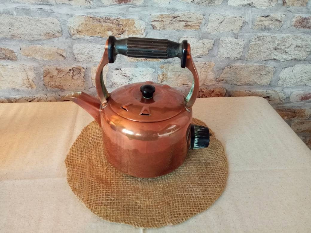 Vintage 1960's Copper electric kettle. Kitchenware. Etsy