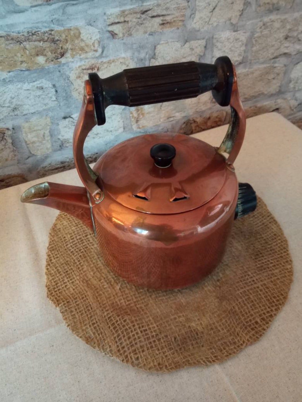 Vintage 1960's Copper electric kettle. Kitchenware. Etsy