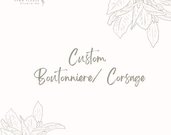 Boutonniere/Corsage personalizado