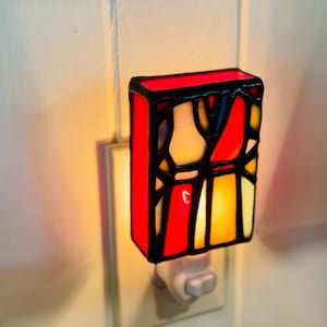 Handgefertigtes Glasmalerei Nachtlicht