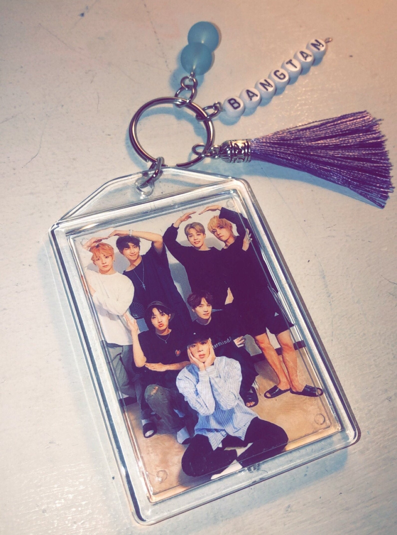 BTSKeychainPhotosKPOPDouble SidedPersonalizedCustom Etsy