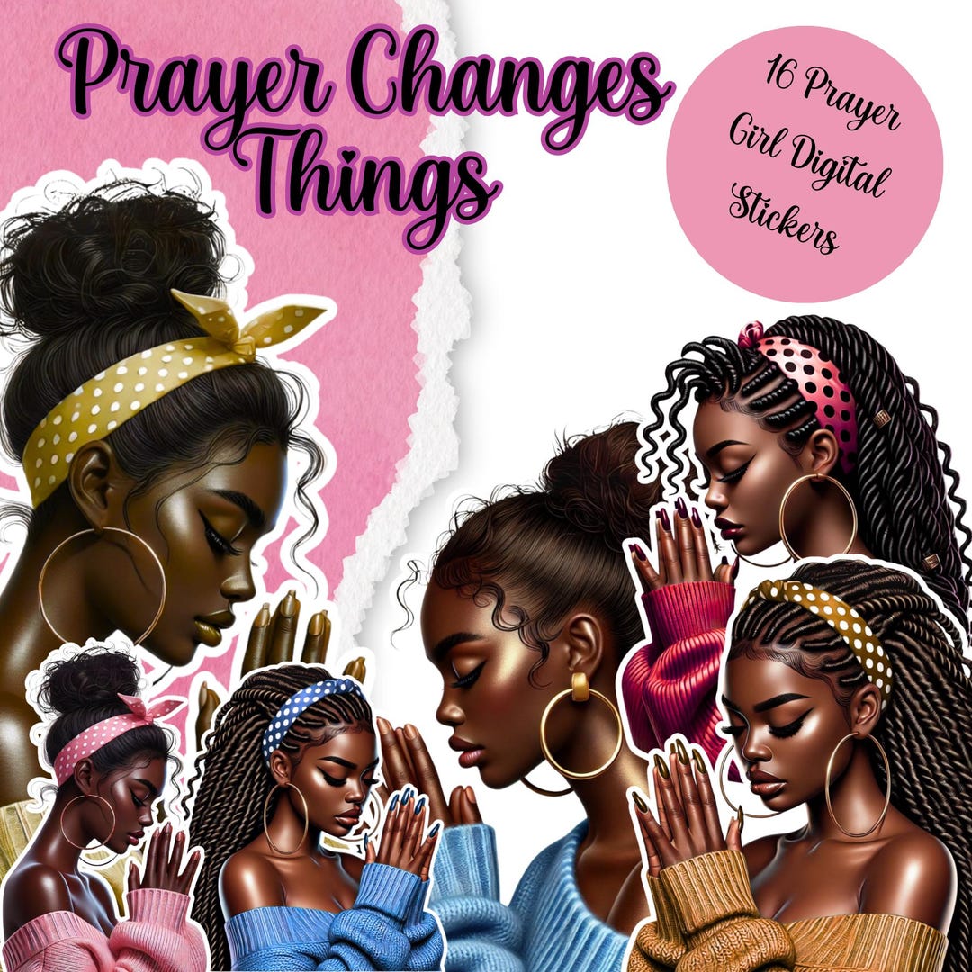Prayer Changes Things Digital Stickers-goodnotes, PNG,PDF Journal - Etsy