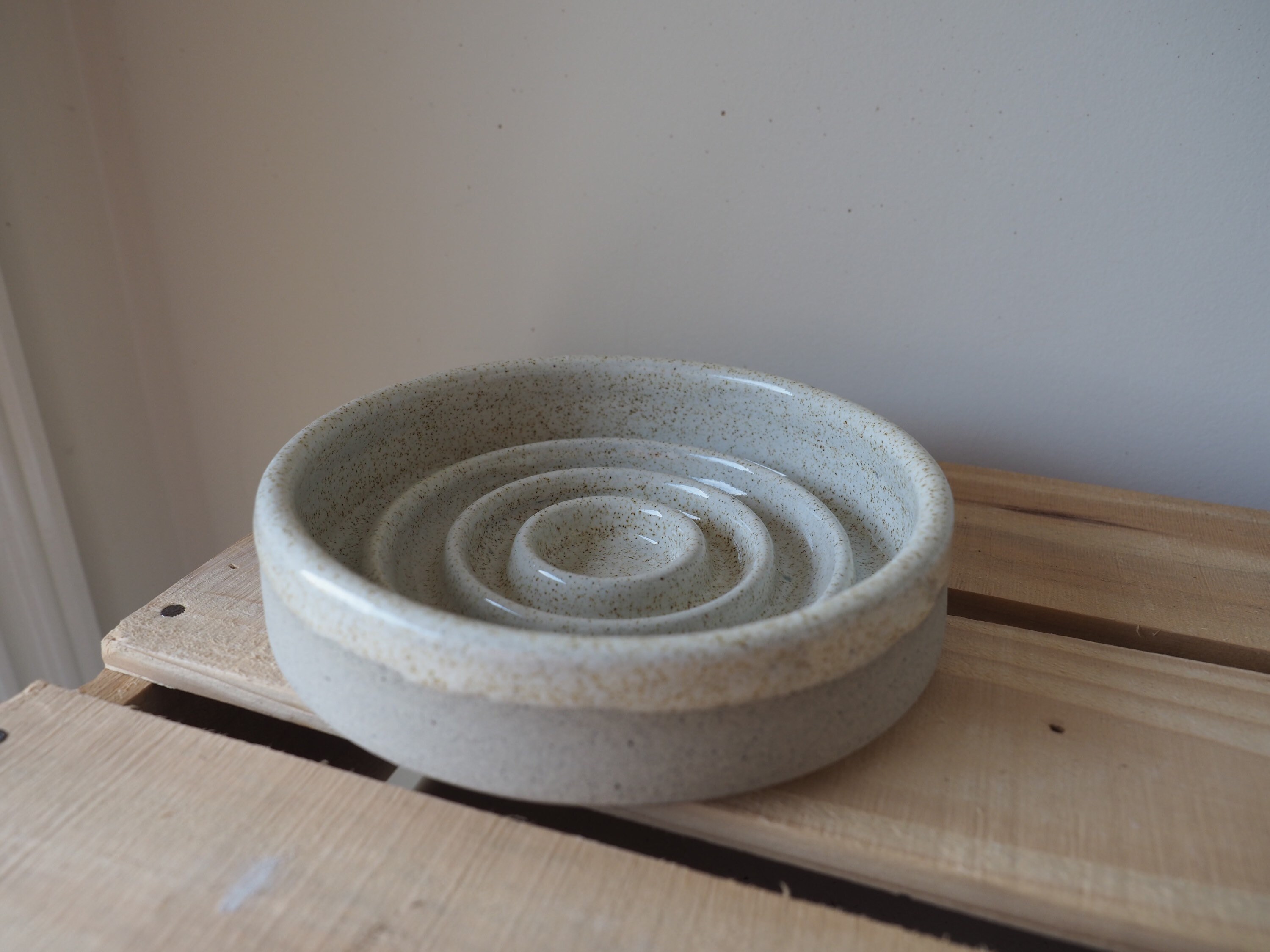 Small ceramic slow feeder for cats or small dogs Etsy