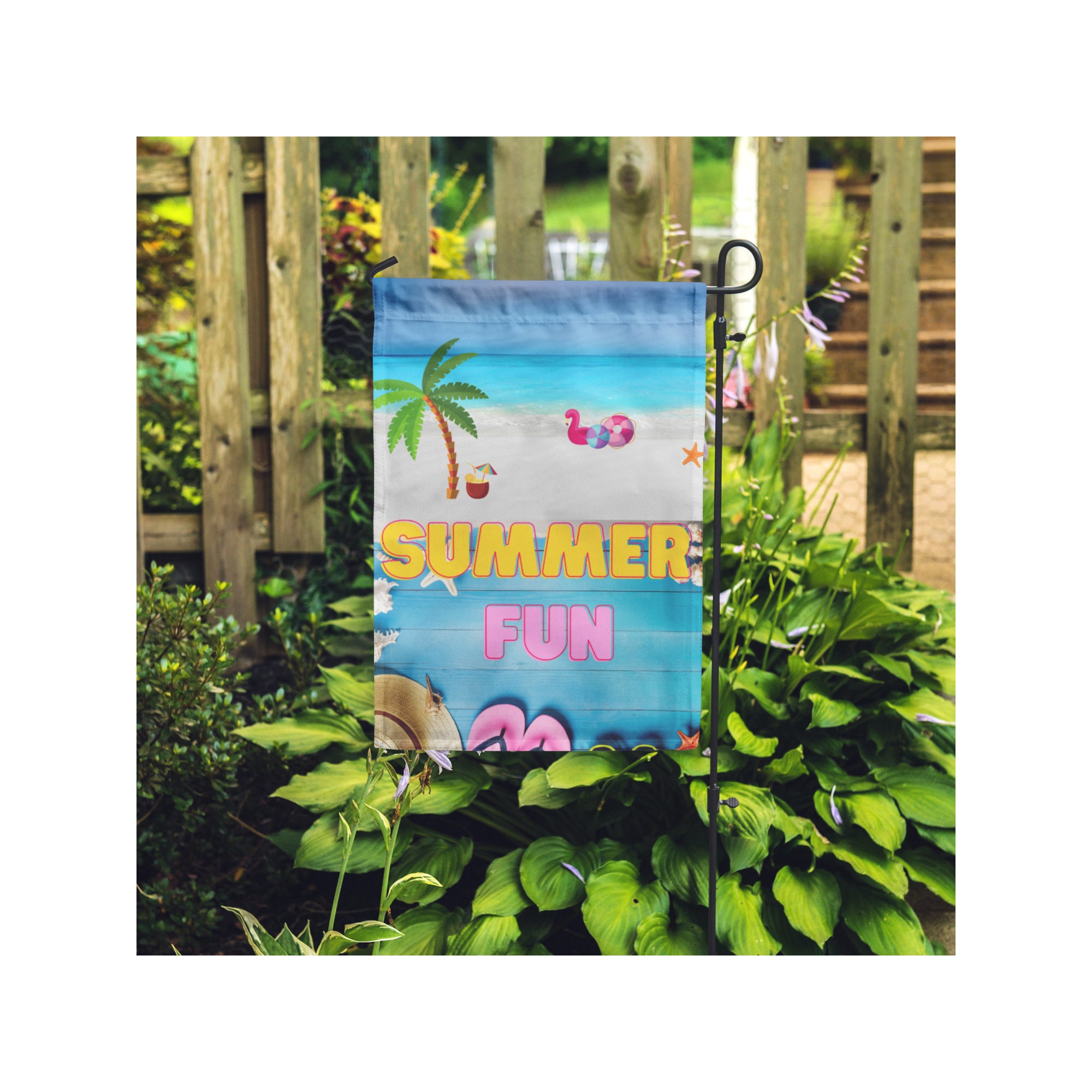 Summer Fun Garden Flag Yard Flag | Etsy