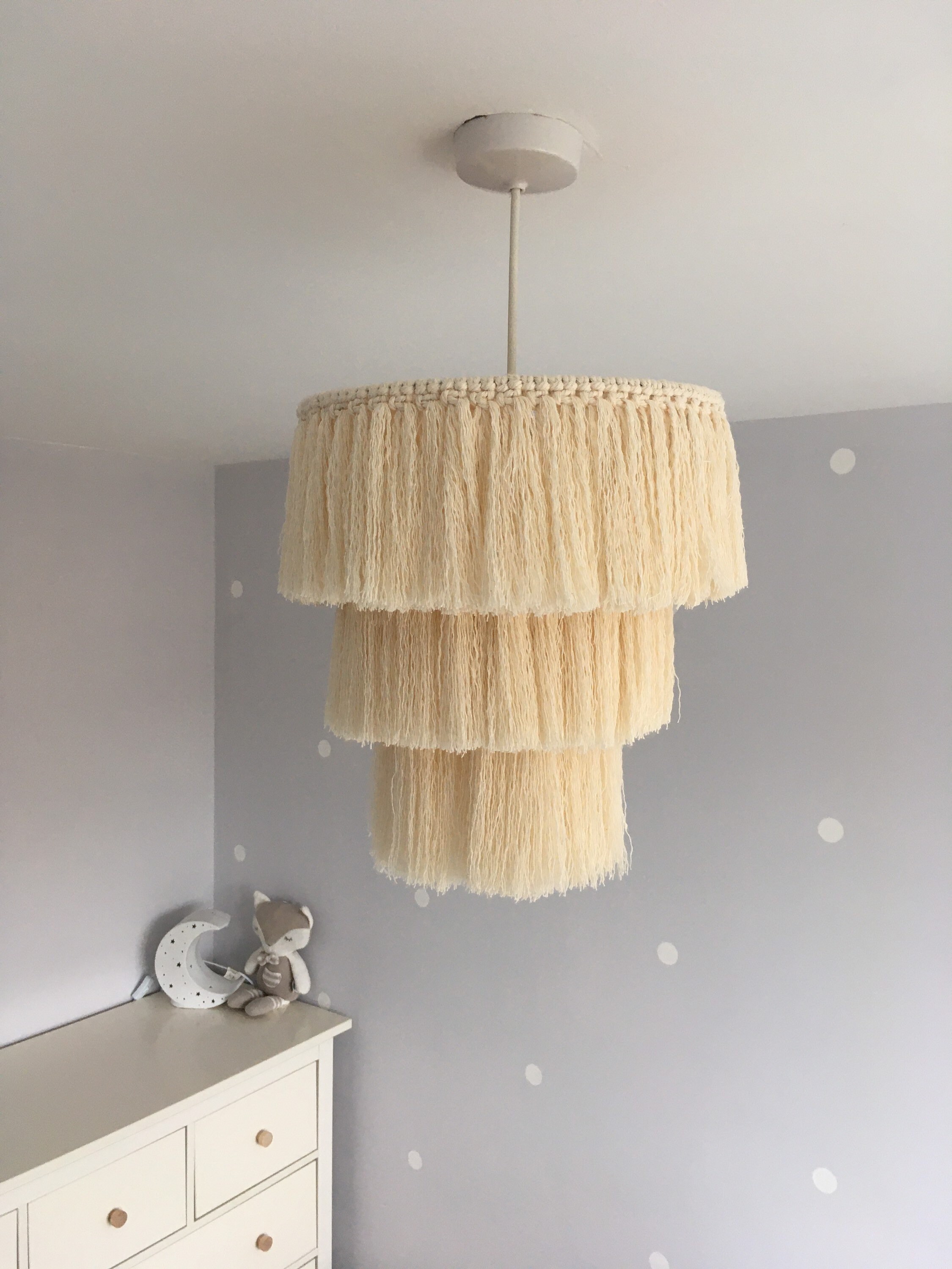 Macrame lamp shade/ Boho Lampshade/ Macrame Chandelier/Home Etsy