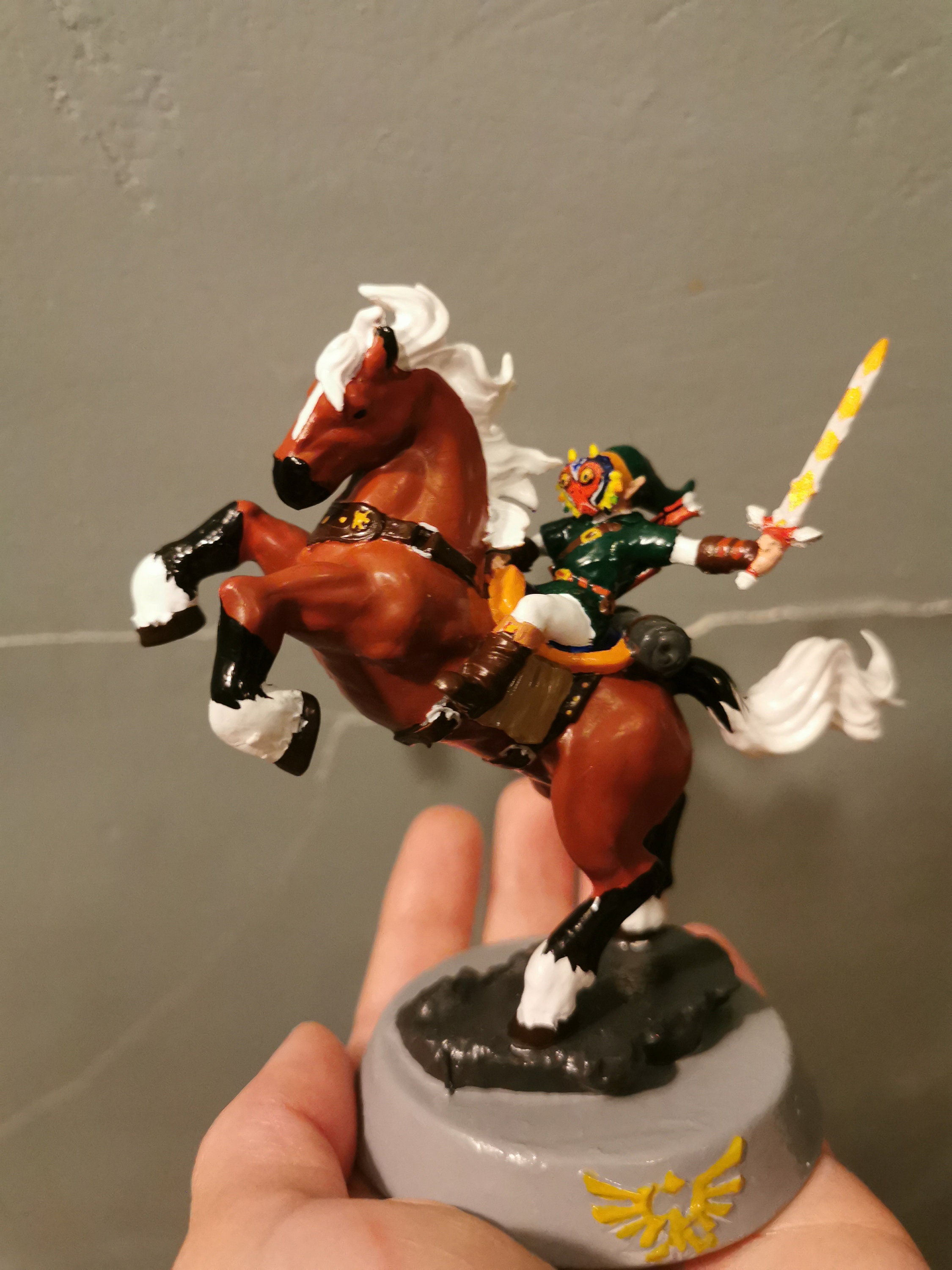 ゼルダの伝説 時のオカリナ　リンクのフィギュア ゼルダの伝説 時のオカリナ/ リンク on エポナ スタチュー - ホビー