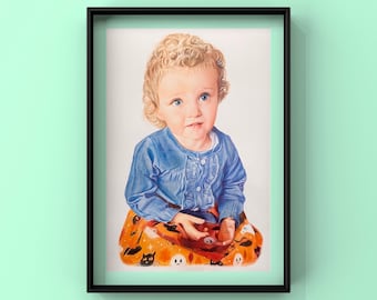 Custom Realistic Watercolour Portrait | Custom Portrait | Hand Painted | Birthday Gift | Christmas Gift