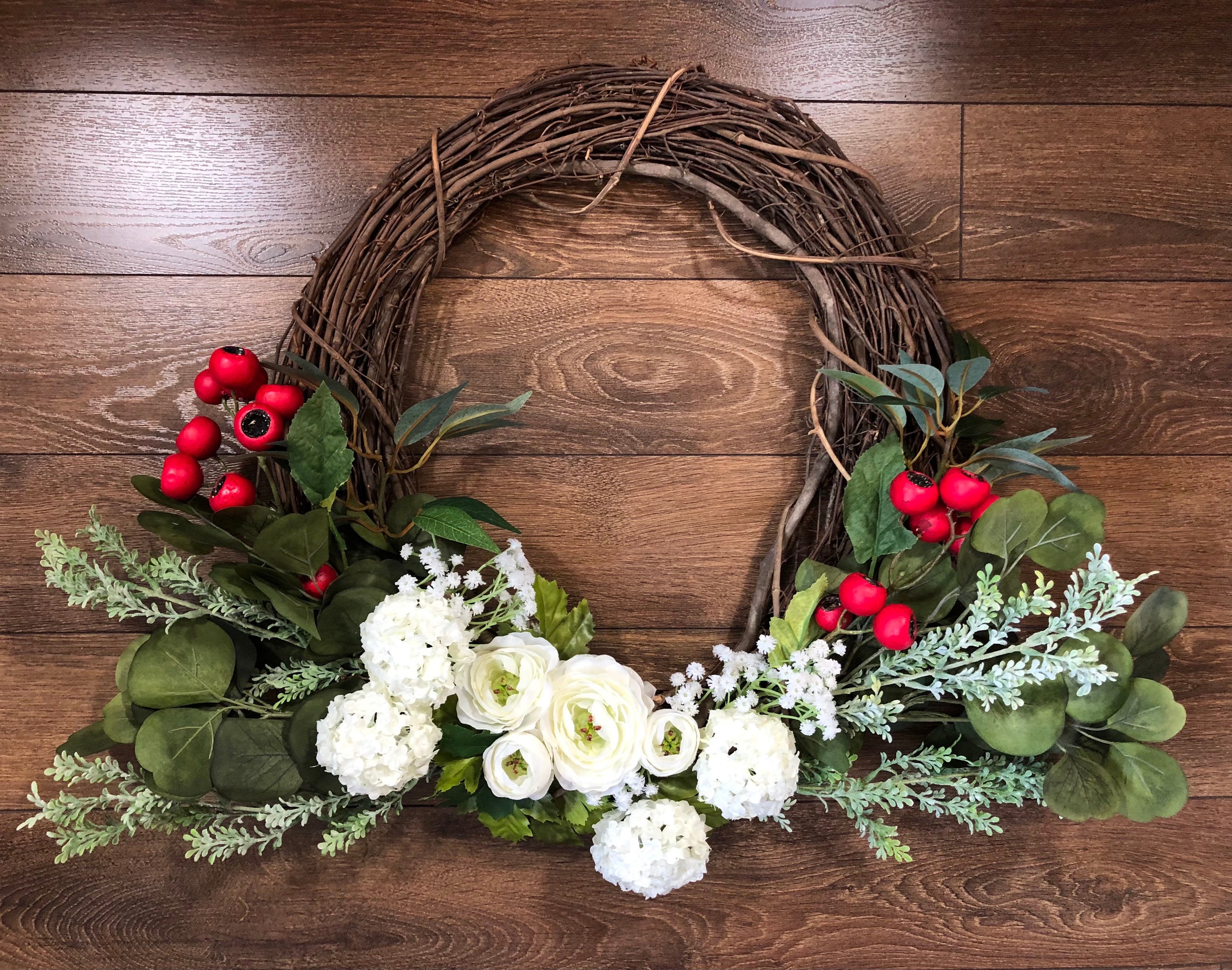 Front Door Wreath Canada Day Wreath Christmas Wreath Etsy