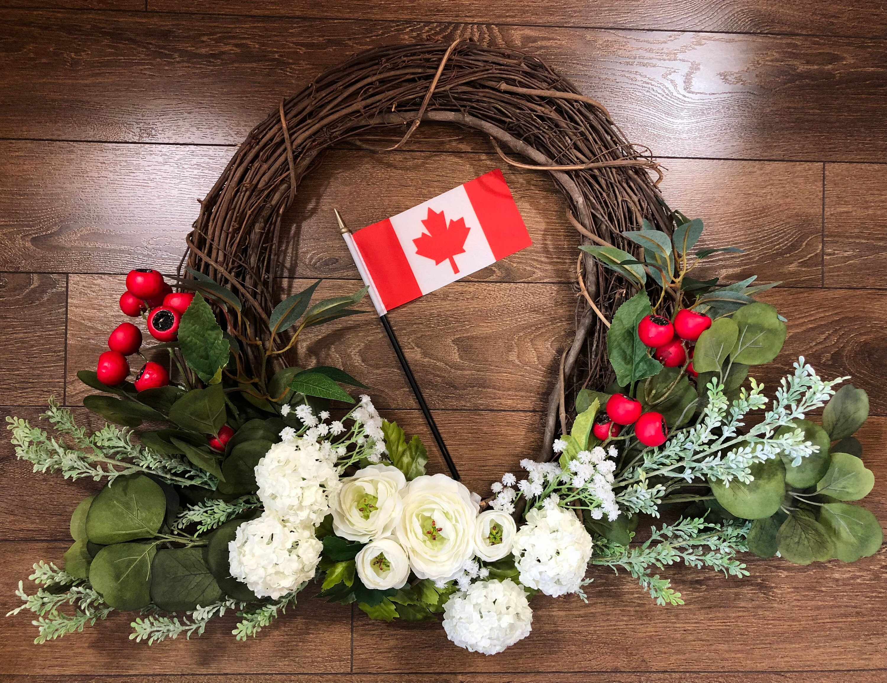 Front Door Wreath Canada Day Wreath Christmas Wreath Etsy