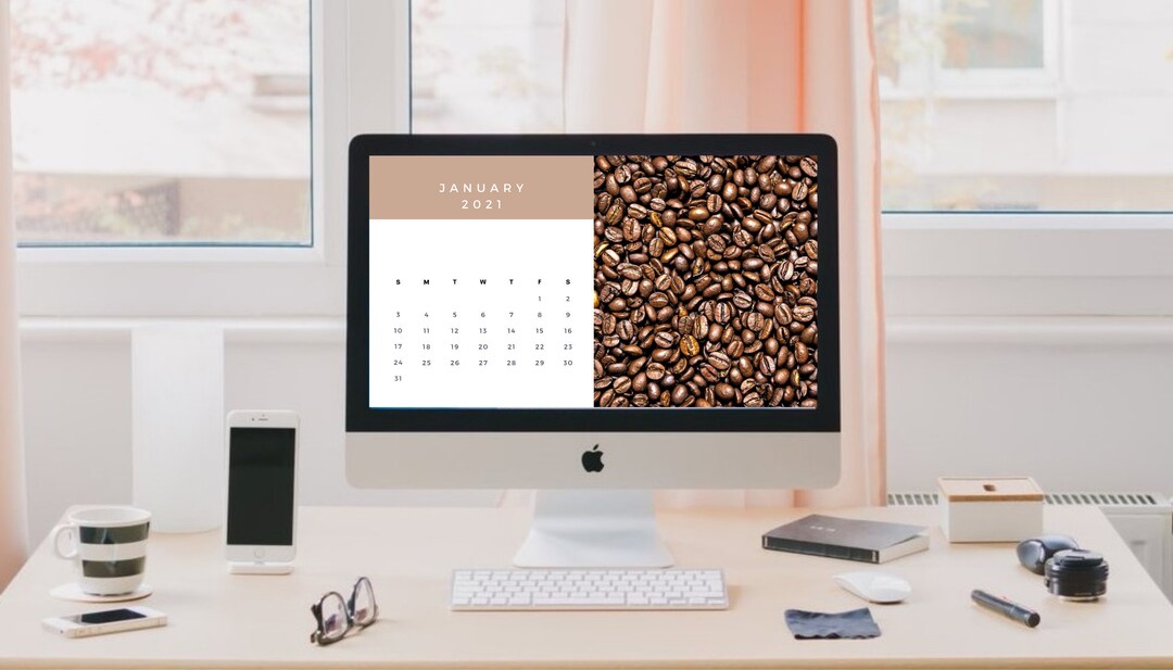 Coffee Lover Desktop Calendar Mac Desktop Background Wide Screen Office