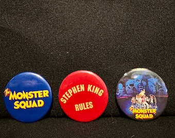 Juego de 3 botones de The Monster Squad