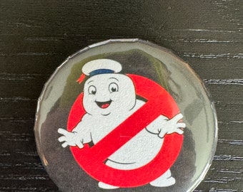 Botón de 1,5" con logotipo Mini Puft de Los Cazafantasmas
