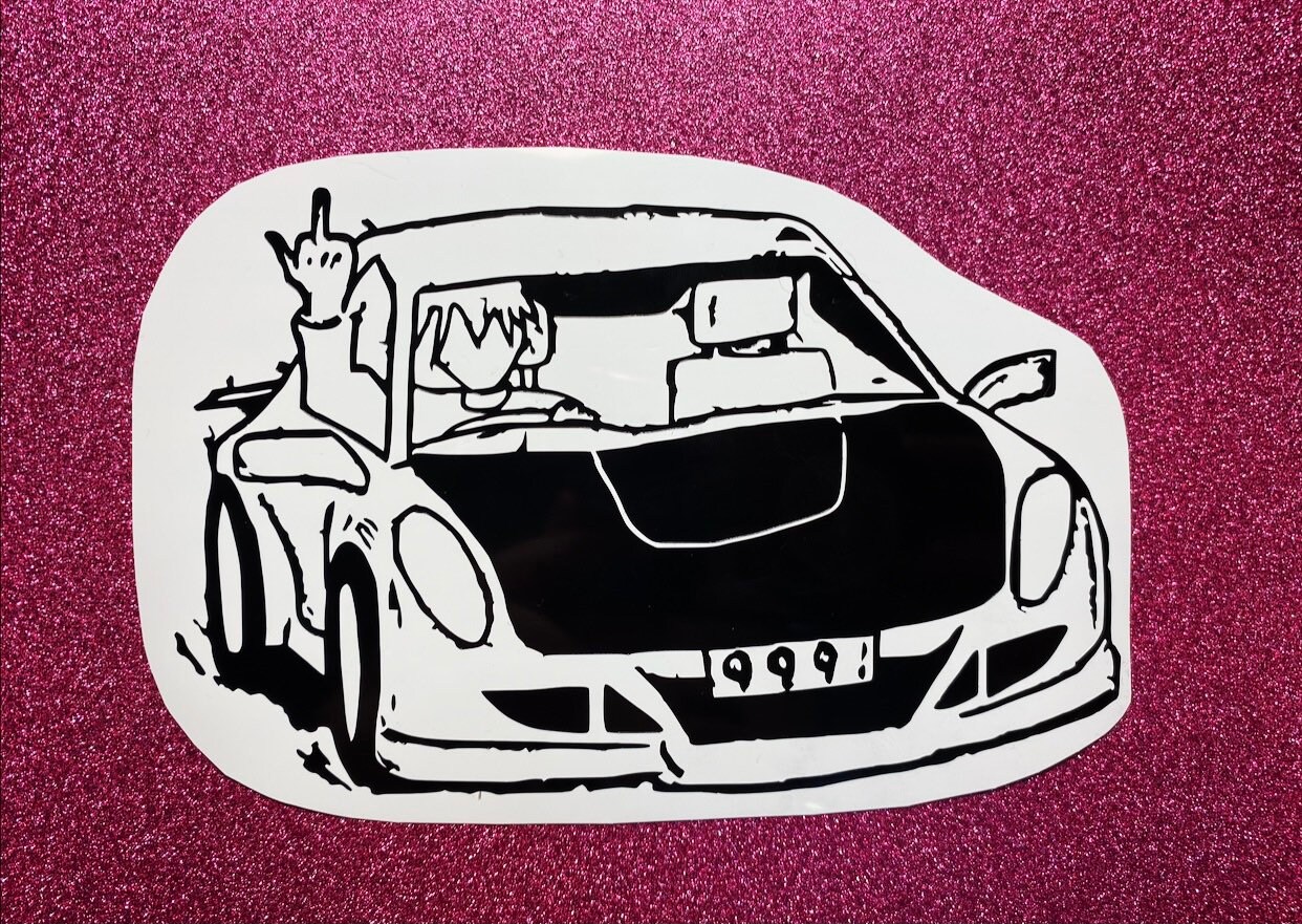 Juice WRLD inspired vinyl car decal