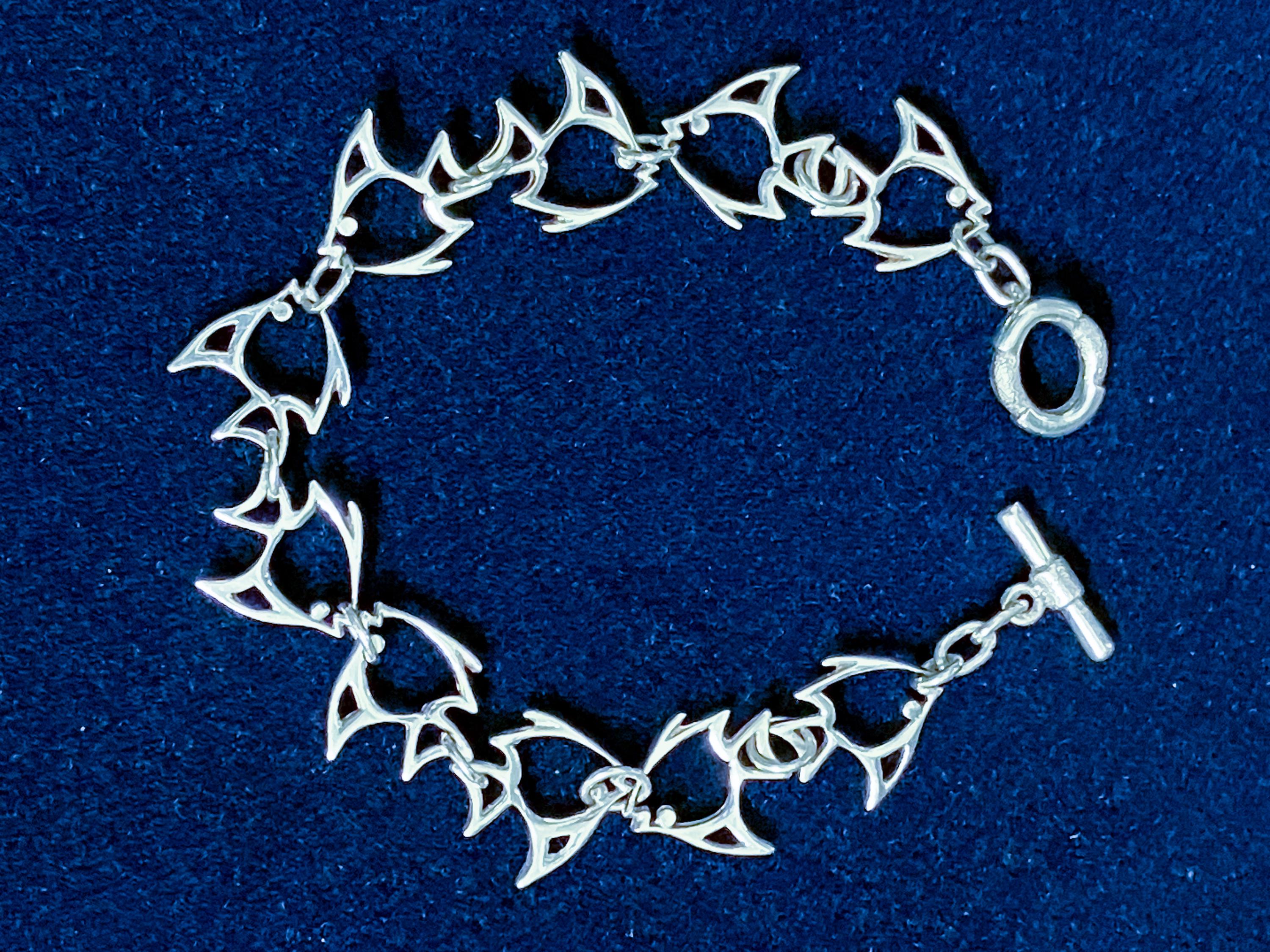 Vintage Mexican Silver Bracelet - Etsy