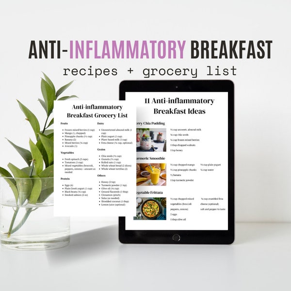 11 Anti-Inflammatory Diet Breakfast Recipes with Grocery List