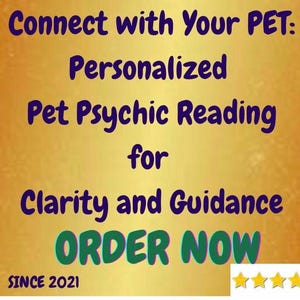 HAUSTIER PSYCHIC LESUNG | Tierkommunikator | Apropos lebendes /verstorbenes Haustier | Haustier Medium |Psychic Intuitive Hellsehende, lesend | beste Freundin