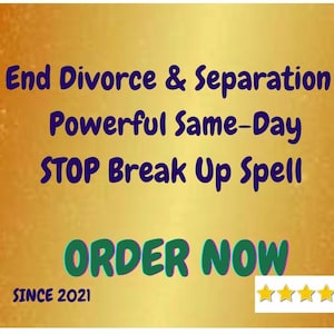 STOP Divorce | Separation | Powerful Spell | Same Day Cast |  love relationship ritual | black magic | Love bonding |  reuniting spell