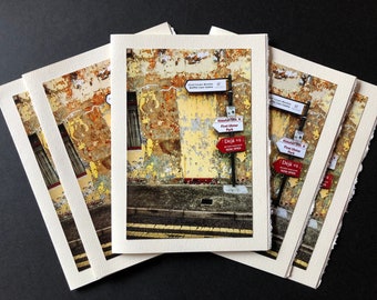 Five Greeting Cards (5x7 in.) With Photo of Unexpected Abstract Street Corner in County Cavan, Ireland