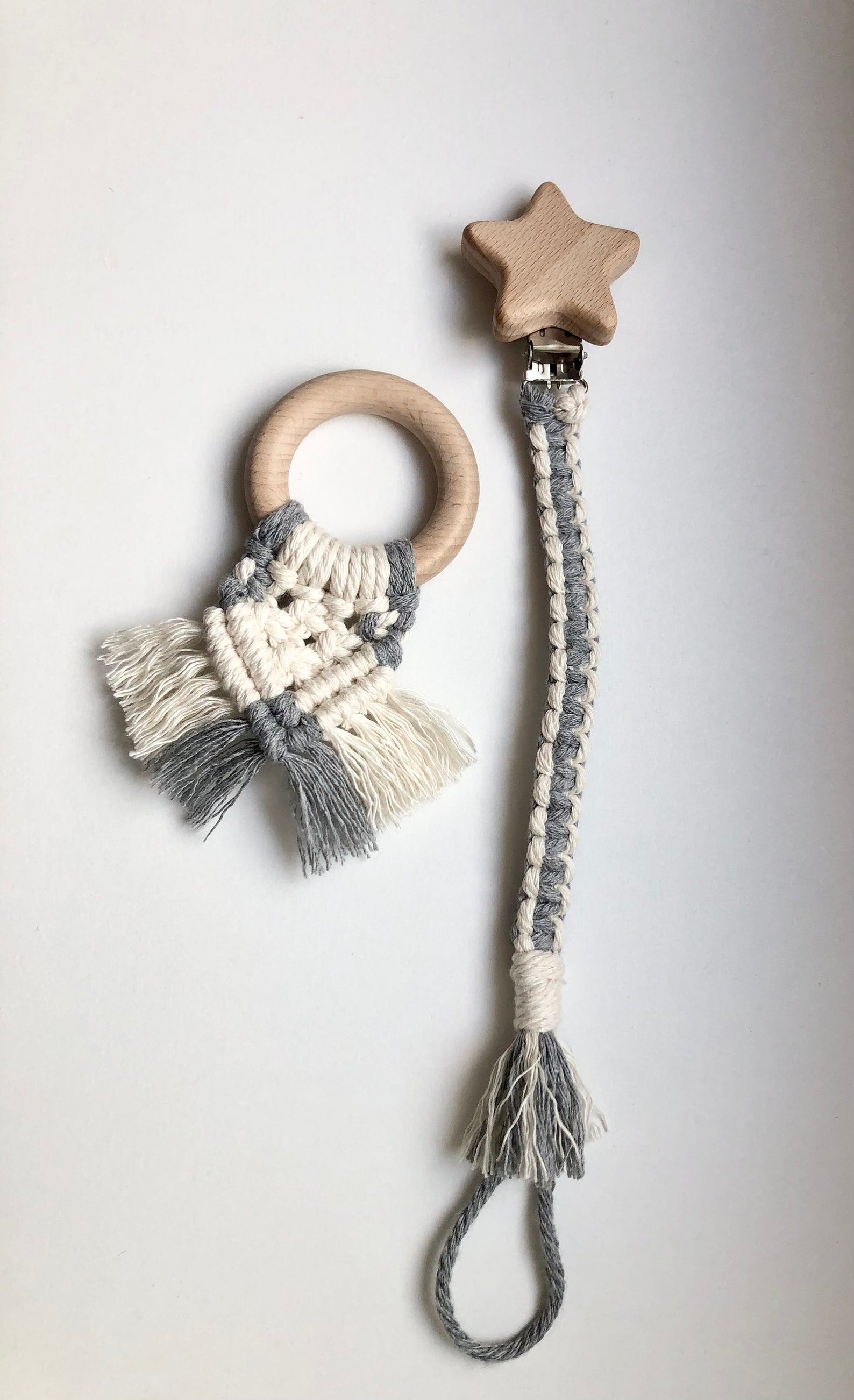 Dummy Clip and Teething Ring Sets Etsy