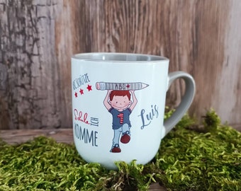 Das perfekte Geschenk zur Einschulung - bunte Tasse - Kinderbecher - personalisiert