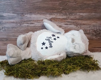 Kuscheltier / Stofftier / Plüschtier Eule  / Geschenk zur Geburt / Baby Geschenk / Junge - Mädchen personalisierbar mit Namen Geburtsdaten