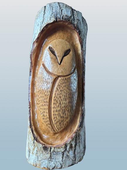 Driftwood Hand Crafted Owl
