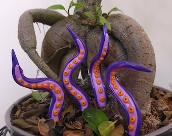 Tentacle Dirtlings - Juego de 4 - ¡Accesorios para tus plantas! Regalo de plantas de interior para los amantes de las plantas.