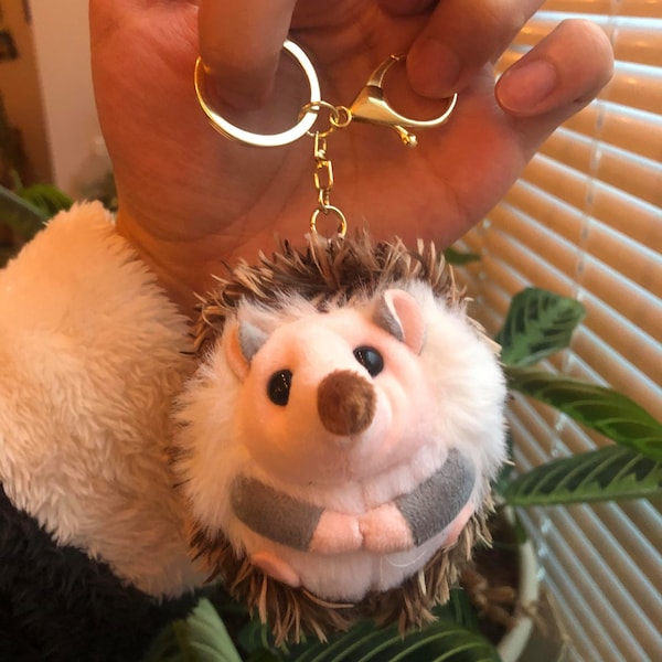 Super Cute Hedgehog Keychain, Gift Keychain, Hedgehog Accessory