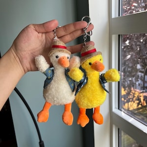 Super Cute Duck Keychain, Comfy Duck Keychain, 7" Long, Great Gift