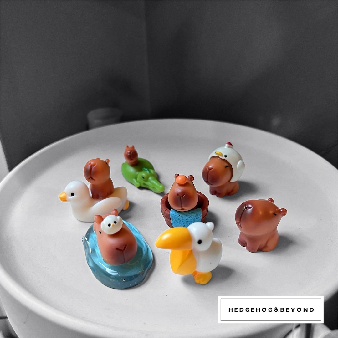 Figurines Capybara Miniatures - Décoration De Paysage Créatif