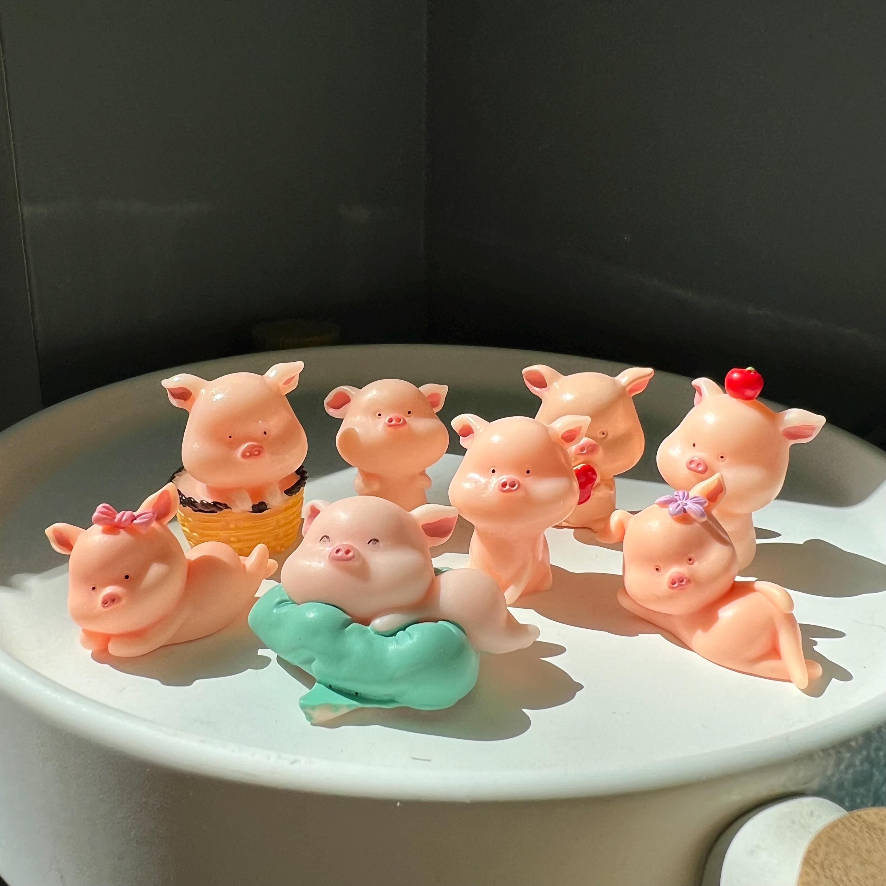 アローラデザイン社ヒドゥントレジャーズ　アクセサリーケース　豚　PIG 小物入れ 8 Cute Pig Miniatures, Desk Decorations, Plant Decorations, Cake