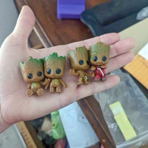 Guardians of the Galaxy 4 Baby Groot Figures, Set of 4pcs