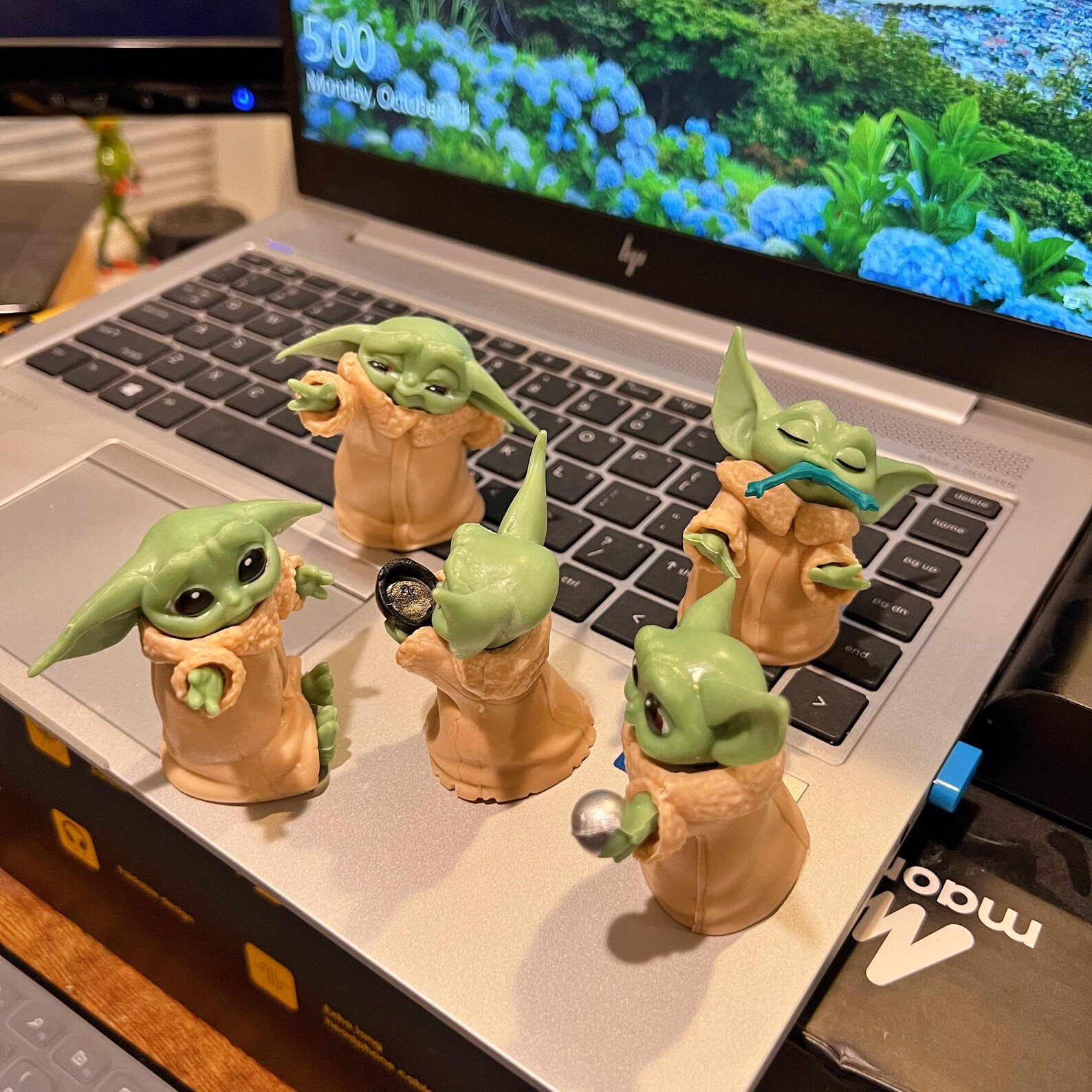 Funny Baby Yoda Figures Great Star Wars Gift Set of 5pcs Etsy