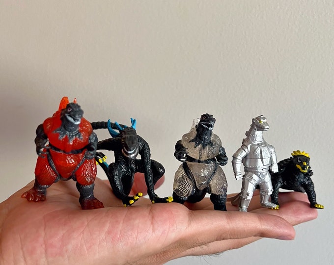 Godzilla Figures, Set of 5 Figures, the King of Monsters Godzilla ...