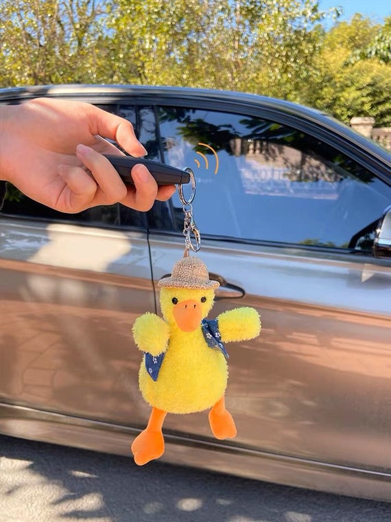 Cute Yellow Ducky Keychain, Bag Charm (size 7