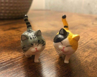 Miniatures de chat mignon (9 pièces), adorables figurines de chaton, 2 "X1.5", figurines de chat, coffret cadeau