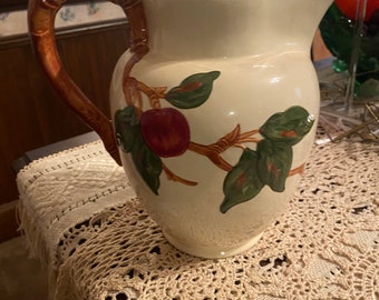 Vintage Franciscan Apple Water Pitcher 9 64 Oz Etsy