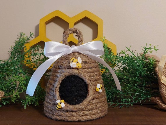 Large Jute Hive, Bee Hive, Bee Skep Hive, Bee Tier Tray, Kitchen