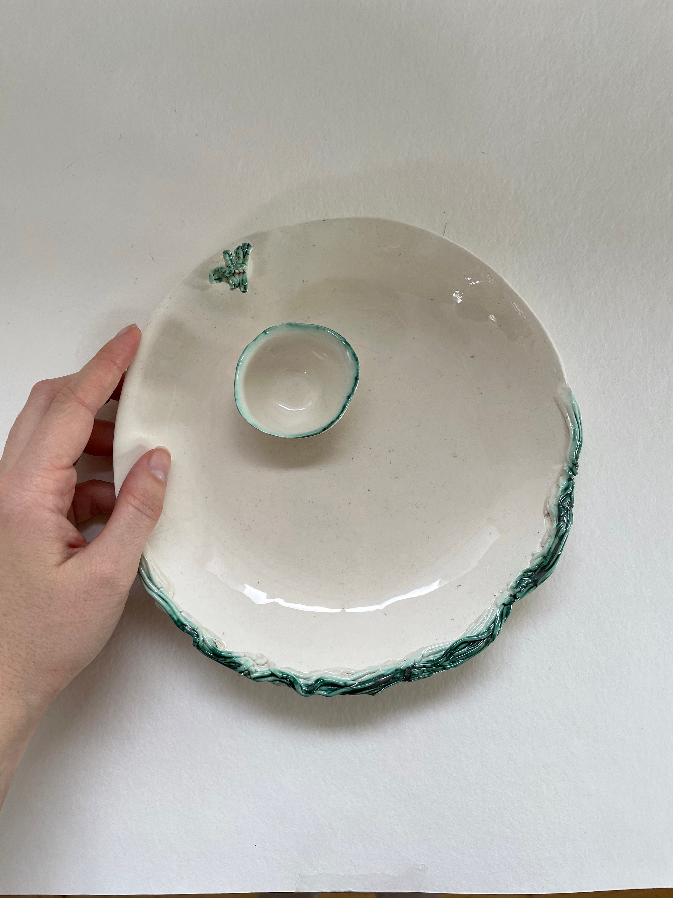 Assiette Décorative ou Vide-Poche en Céramique.