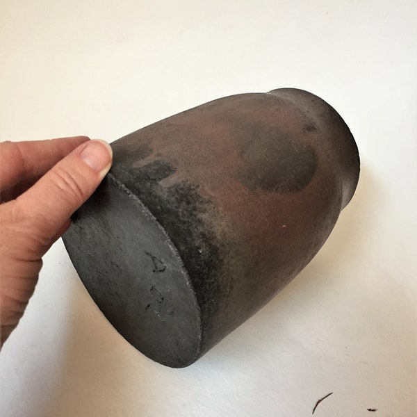 Vase en céramique, cuisson raku.