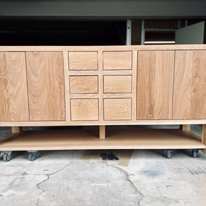 White Oak Bathroom Vanity | Double Sink