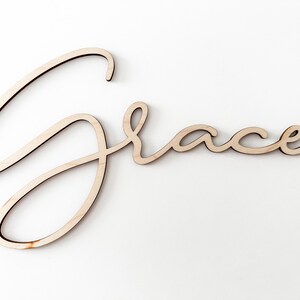 Grace Word Cutout | Wood Grace Cutout | Wood Home Sign | Housewarming Gift | Farmhouse Decor | Home Sweet Home | Farmhouse Sign | Laser Cut