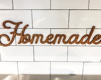 Homemade Sign | Wood Sign above Stove | Kitchen Sign | Housewarming Gift | Farmhouse Decor | Home Sweet Home | Farmhouse Sign | Laser Cut