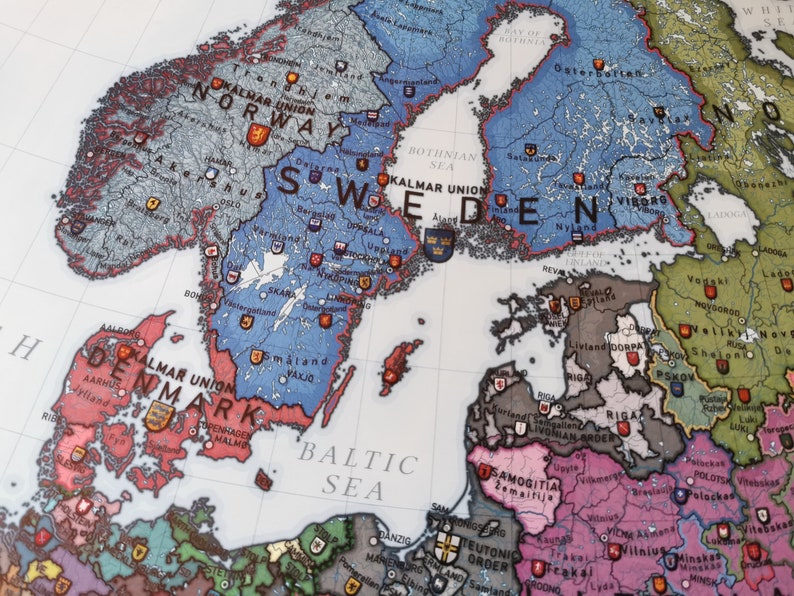 Europe 1444 History Map image 6