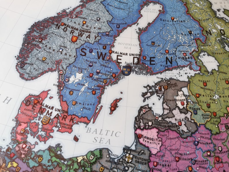 Carte de l'histoire de l'Europe 1444 image 6