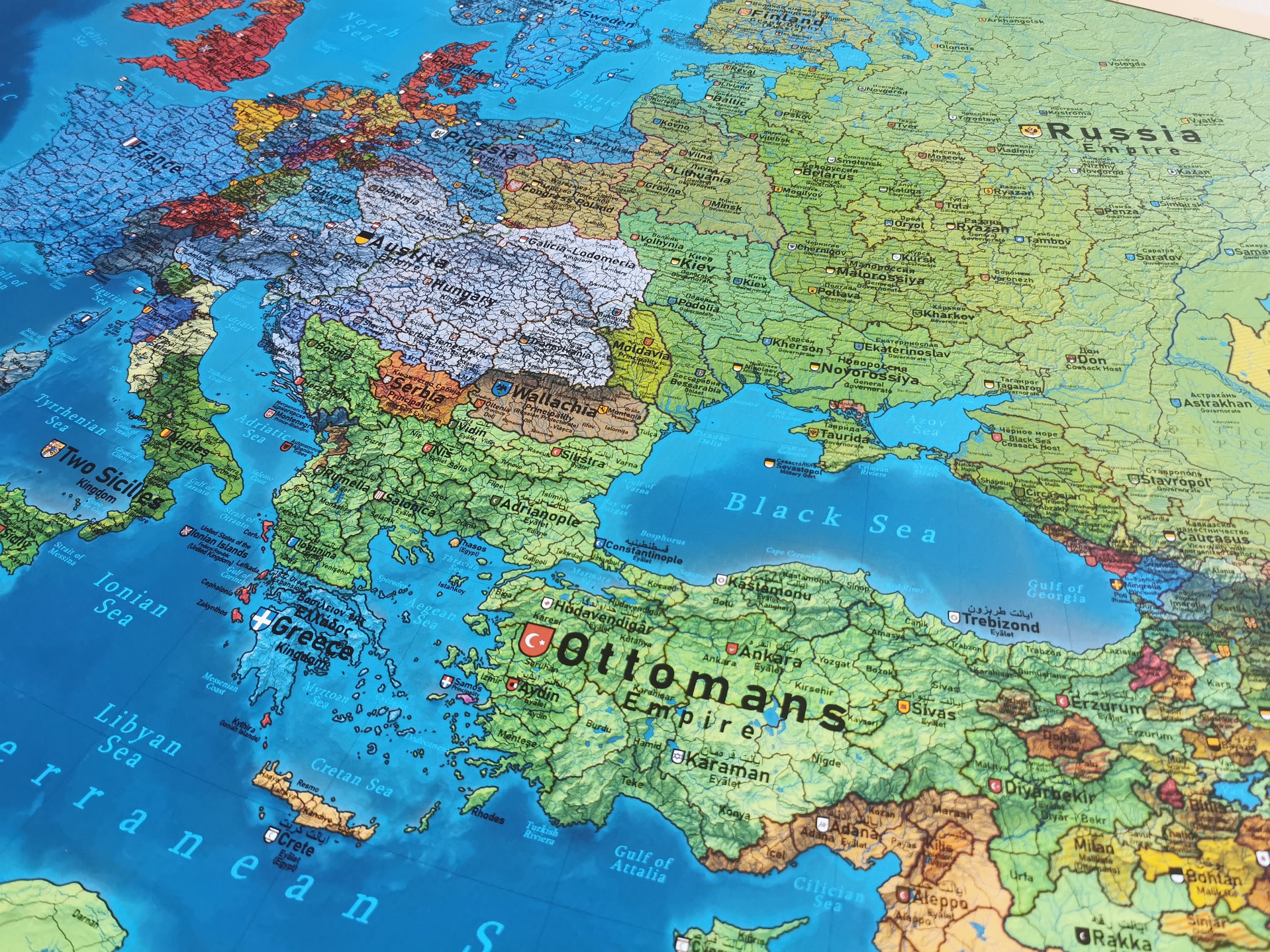 Europe 1836 History Map - Etsy