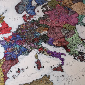 Europe 1444 History Map image 4